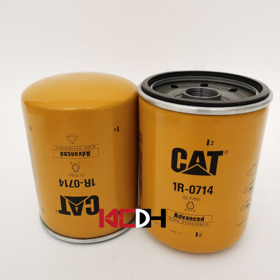 Filtre à huile 1R0714 hydraulique de l'excavatrice 3416643 pour CAT Engine